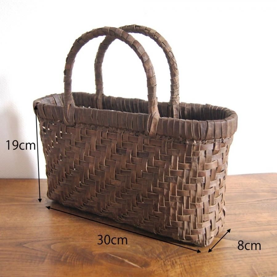 Kagocco Pepin くるみ籠バッグ (網代編み)