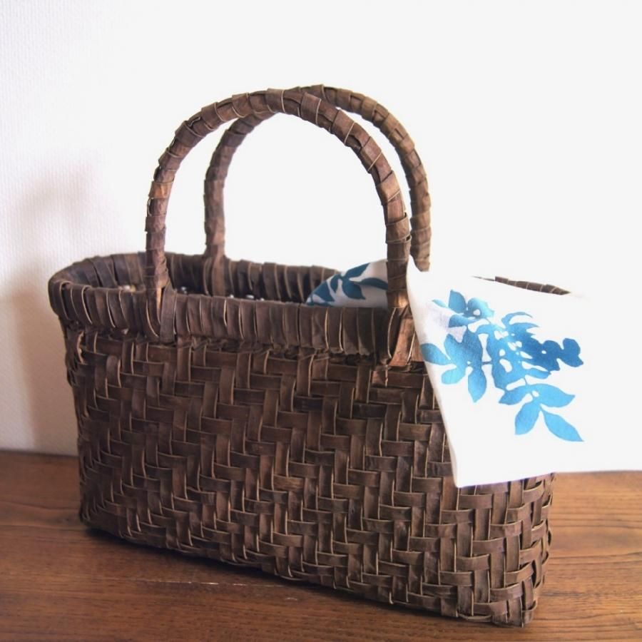 Kagocco Pepin くるみ籠バッグ (網代編み)