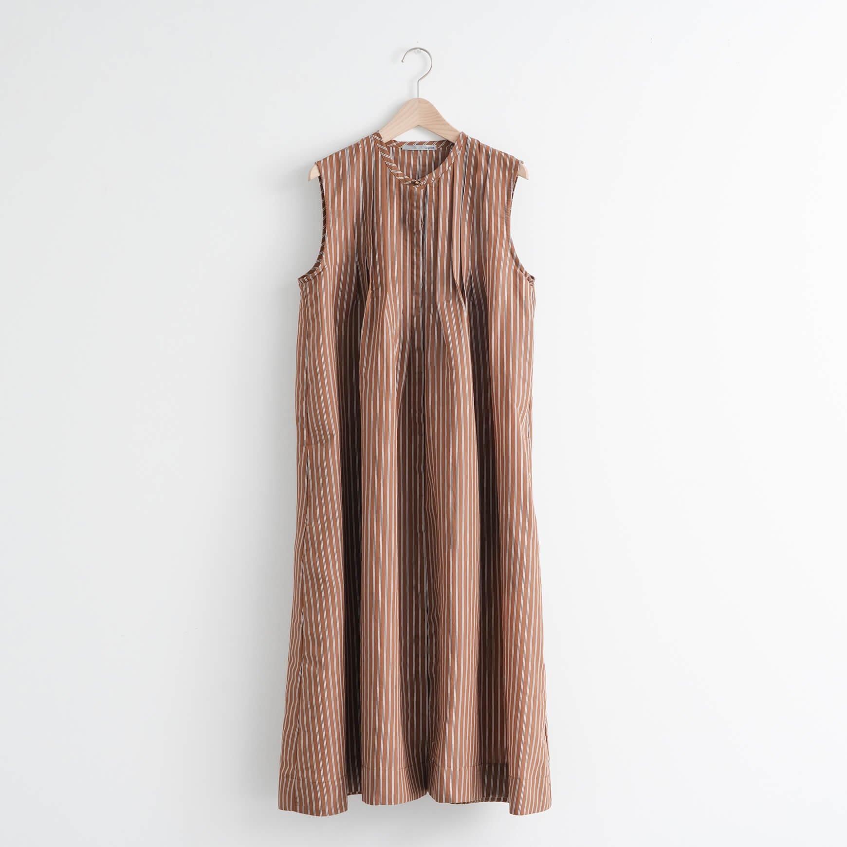 CLASKA（クラスカ）｜ ストライプタックワンピース - ファッション