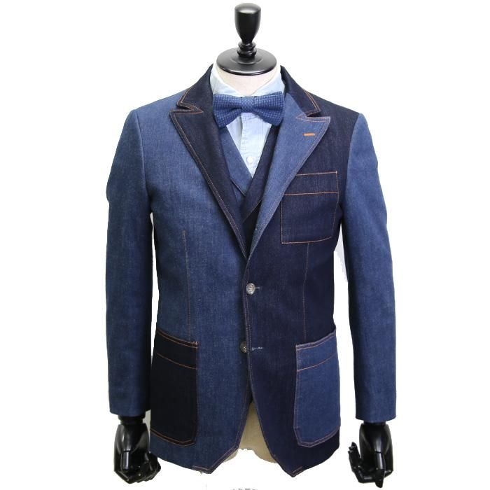 国産デニム・日本製デニム セルヴィッチデニムスーツ「AMIRACRAZY