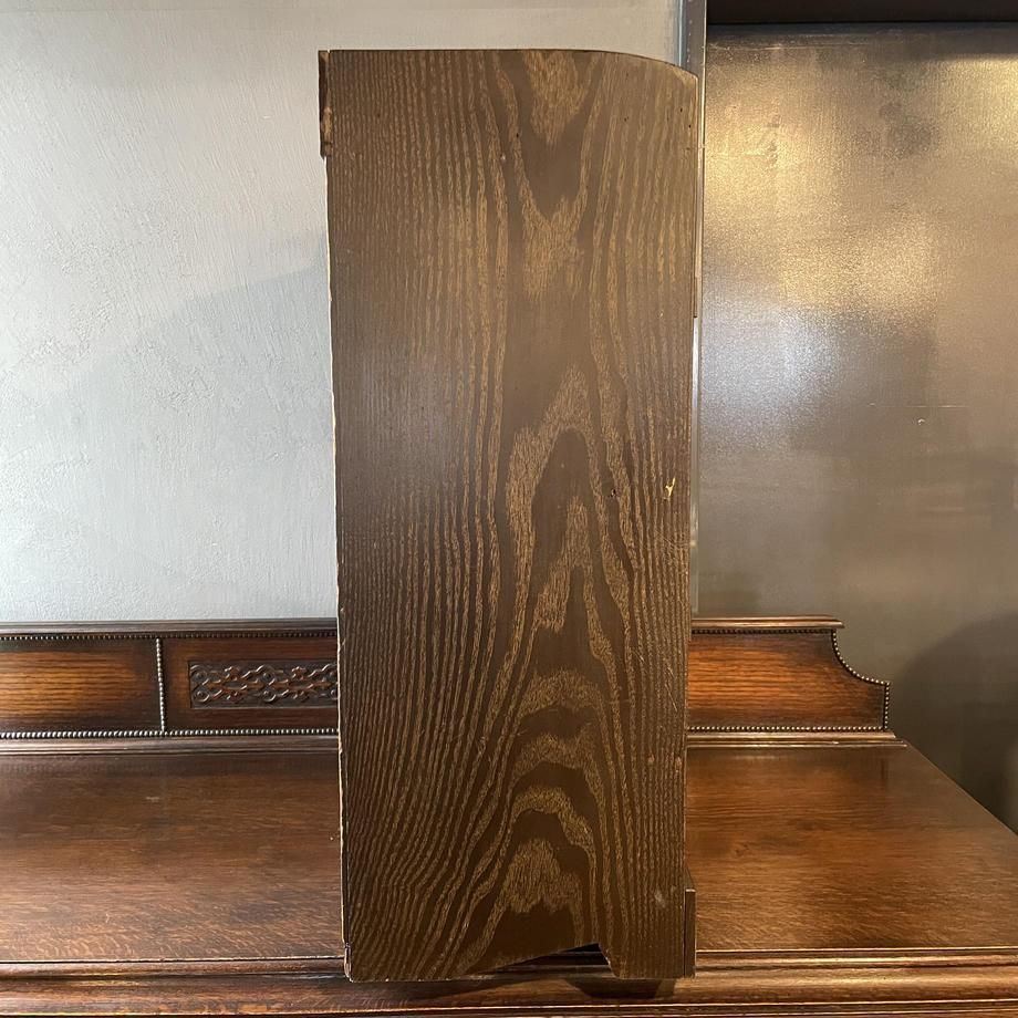 昭和初期 小さめガラス棚 木製 食器収納 アンティーク