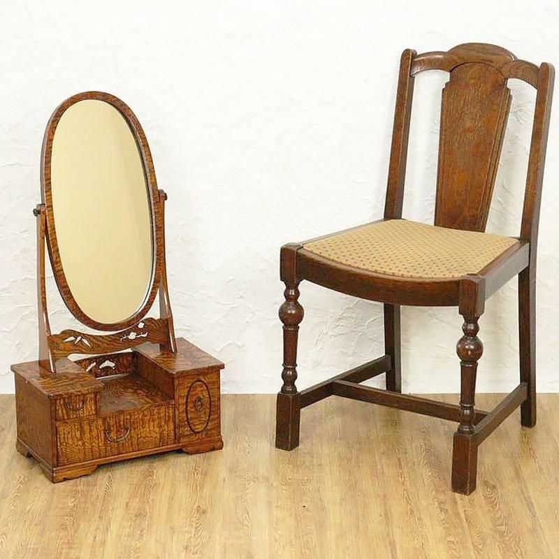 欅の鏡台 大正ロマンのアンティークドレッサー
