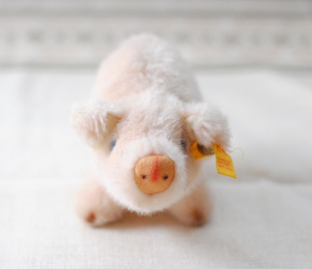 シュタイフ ドイツ製 ヴィンテージ こぶたのぬいぐるみ