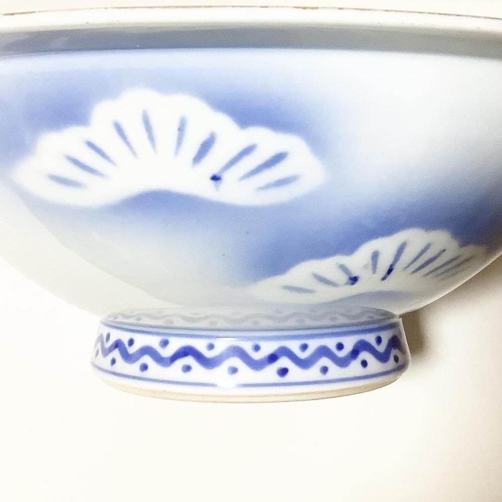 深川製磁 明治時代頃の鉢 花模様