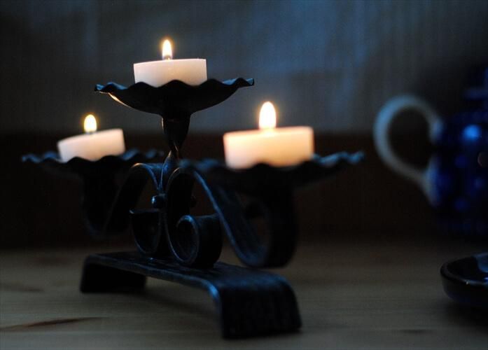 アイアン 3灯 キャンドルホルダー ヴィンテージアンティーク