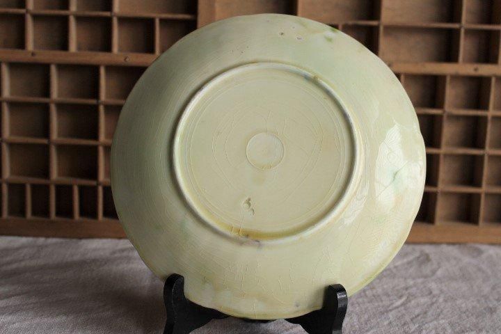 フランス製アンティークバルボティーヌのグレーププレート