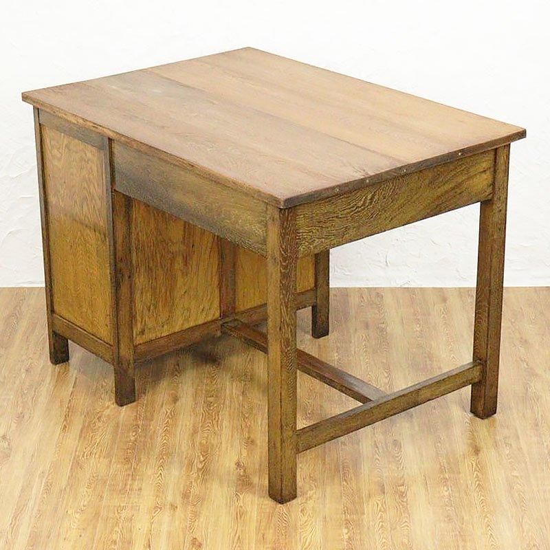 ヴィンテージ 昭和レトロ 木製 片袖机 勉強机 日本製