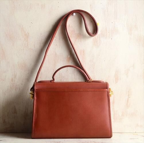 オールドコーチ レザー 2way ショルダーバッグ 茶色