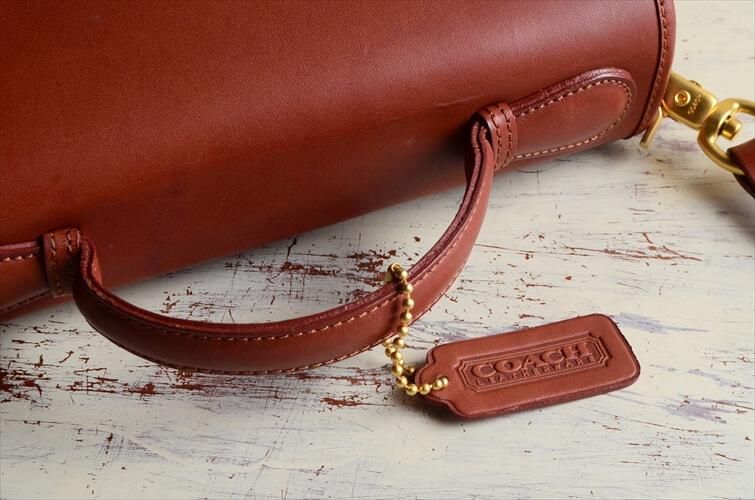 オールドコーチ レザー 2way ショルダーバッグ 茶色
