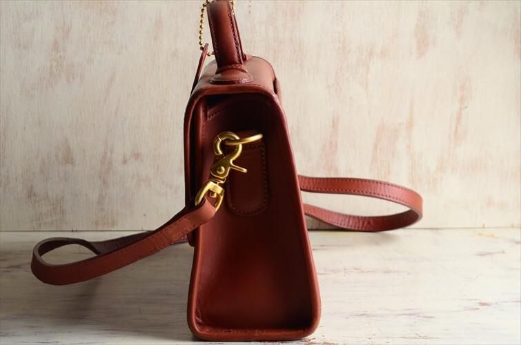 オールドコーチ レザー 2way ショルダーバッグ 茶色