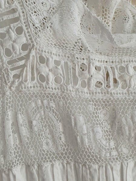 フランス製 1930年代 アンティークレースドレス