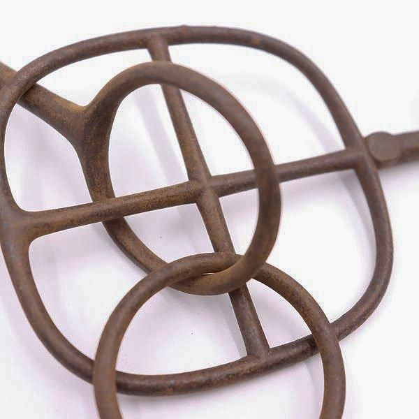 希少なアンティーク馬具 明治大正時代の鉄製轡