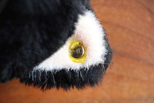 シュタイフ 西ドイツ製 ヴィンテージ 黒猫 ぬいぐるみ