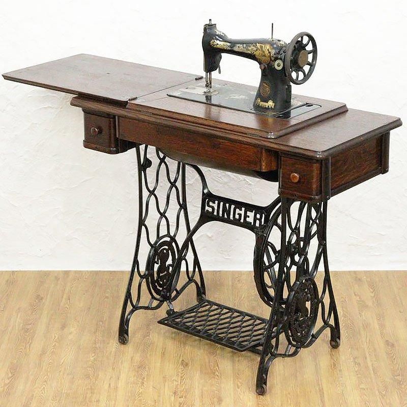 アンティーク シンガー 足踏みミシン 鉄脚