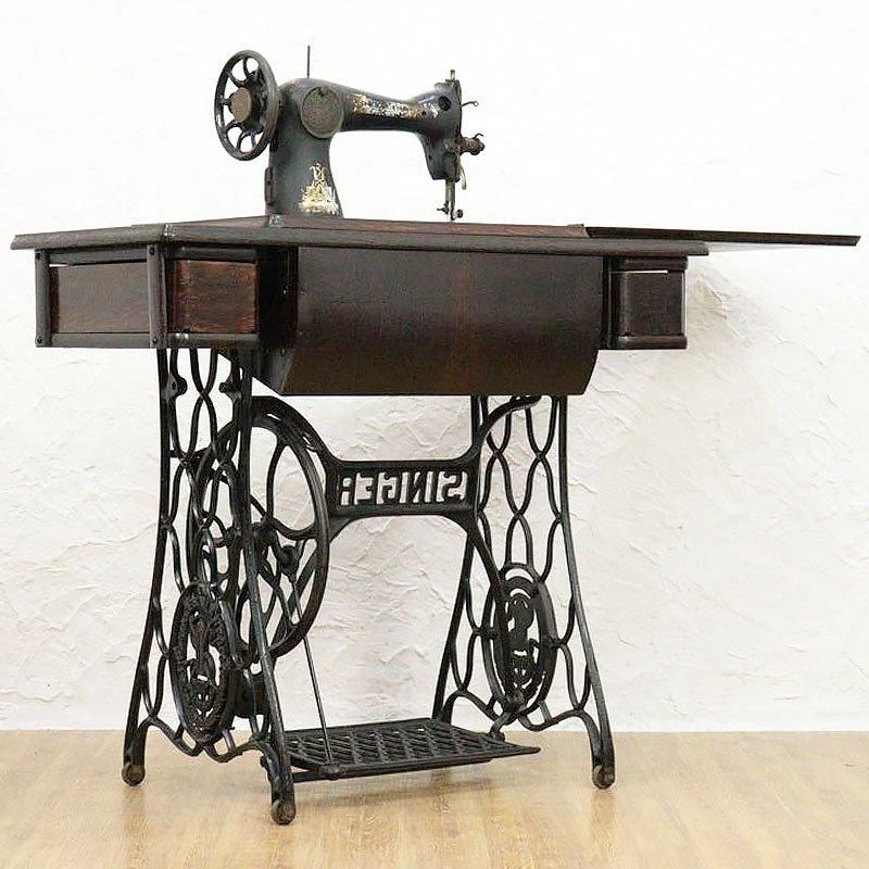 アンティーク シンガー 足踏みミシン 鉄脚