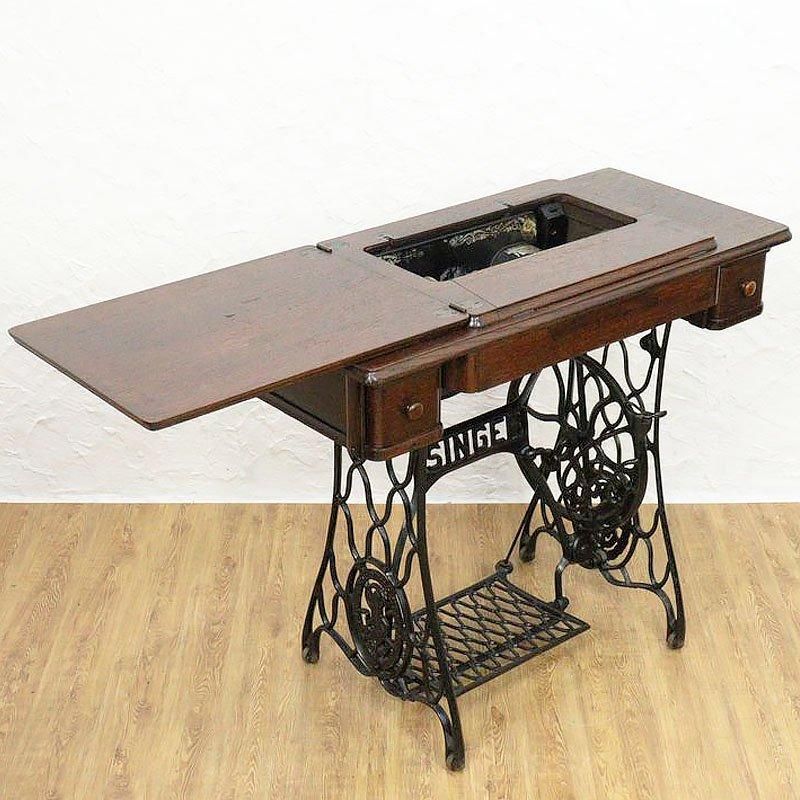 アンティーク シンガー 足踏みミシン 鉄脚