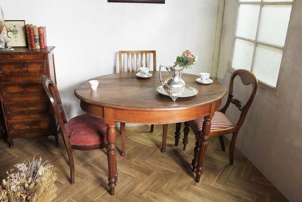 アンティーク フレンチオーバルテーブル - アンティークモール＆蚤の市