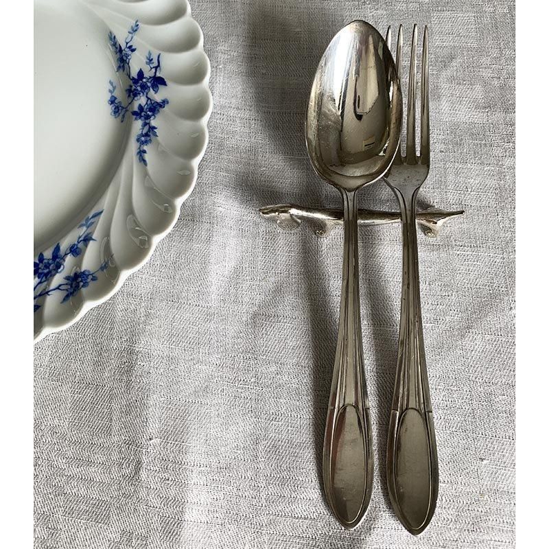 レトロなフランスカトラリーテーブルスプーン＆フォーク