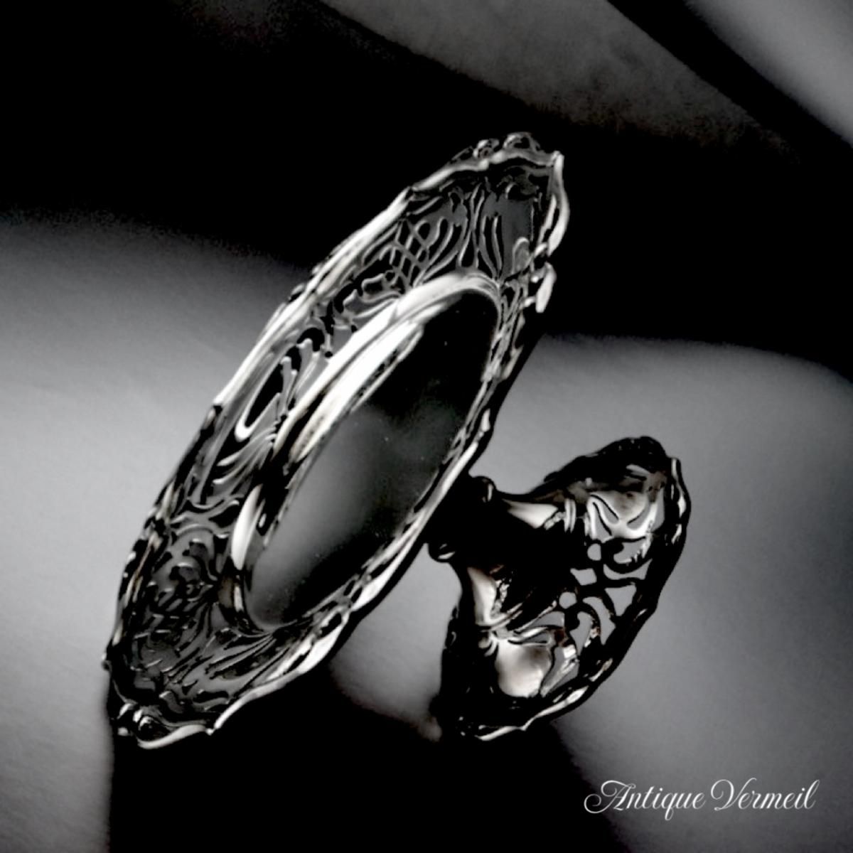 華やかな英国製アンティーク銀コンポート 1905年 Mappin&Webb