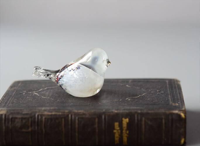 フィンランド製ヴィンテージガラス小鳥