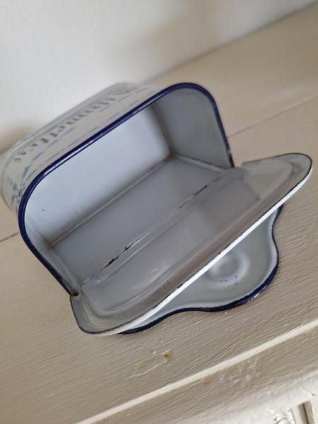 アンティークホーローキャニスター&セル缶、アリュメット缶