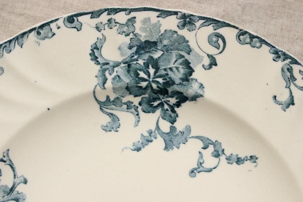 LONGWY窯『BEAUVAIS』平皿｜フランスアンティーク 直径24cm