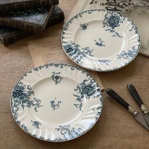 LONGWY窯『BEAUVAIS』平皿｜フランスアンティーク 直径24cm