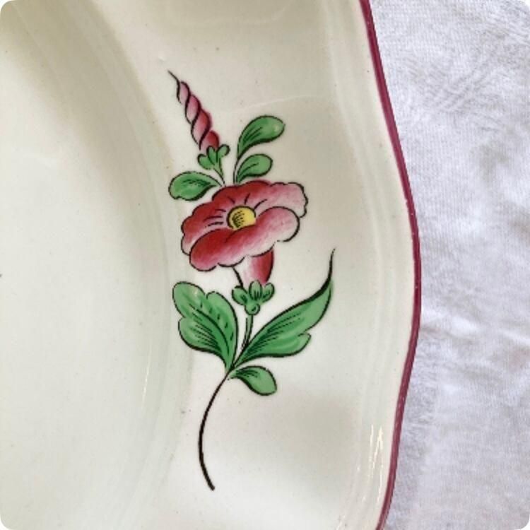 フランスアンティークリネン花柄ドゥロワー抽斗 フランスアンティーク