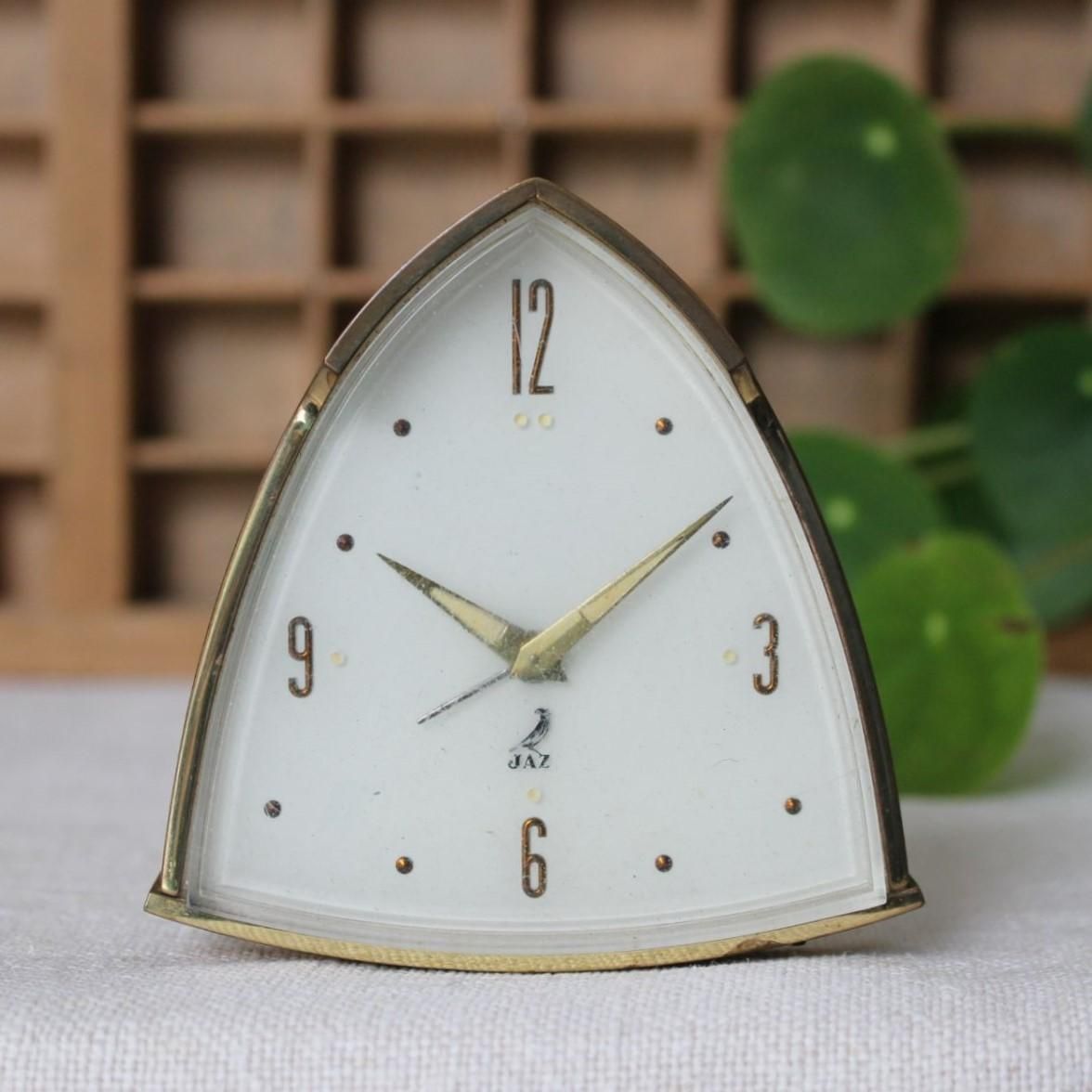 JAZ ヴィンテージ 三角フォルム 目覚まし時計 フランス製