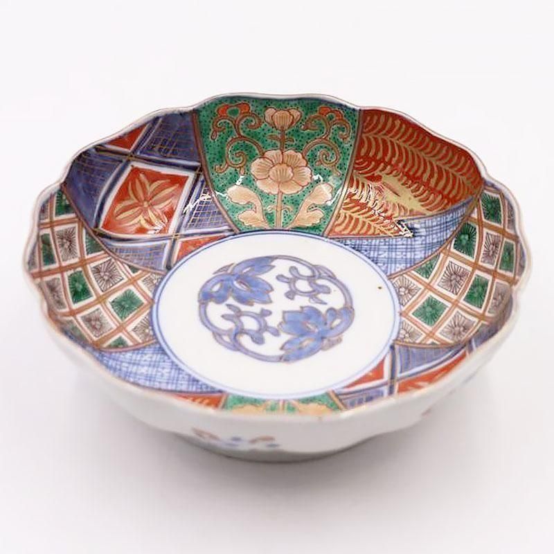 伊万里 手描き 赤絵 なます皿 大きめ アンティーク