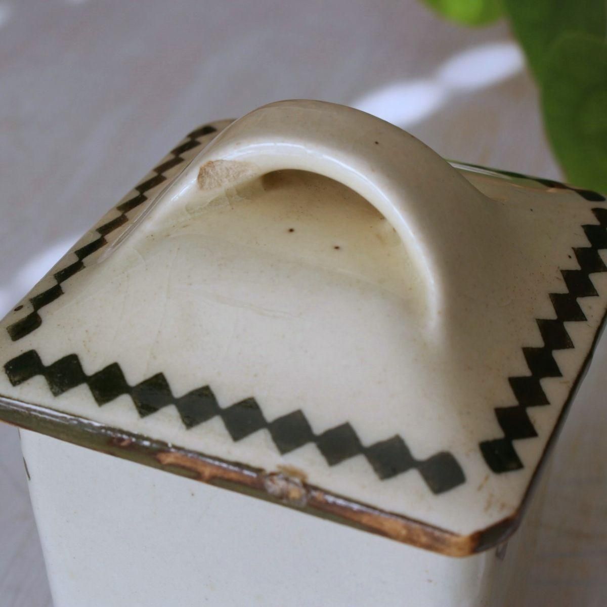 フランス アンティーク 陶器キャニスターセット