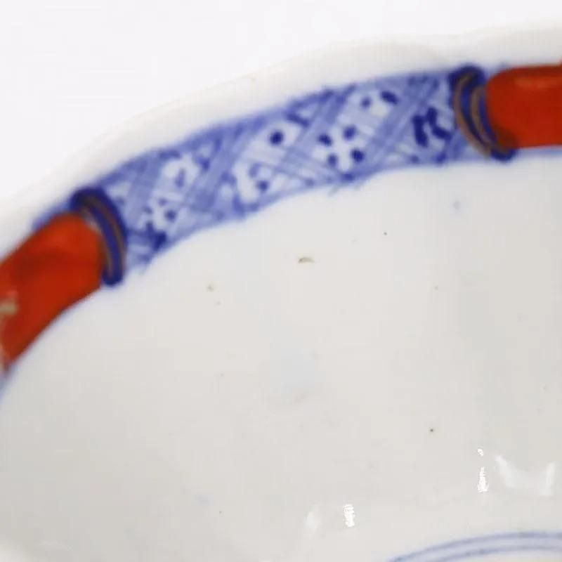 古伊万里 金彩 赤絵 白磁 向付 江戸時代 骨董 金継ぎ アンティーク 古