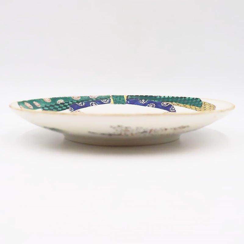 アンティーク 九谷焼 七寸皿 手描き 美しい骨董品