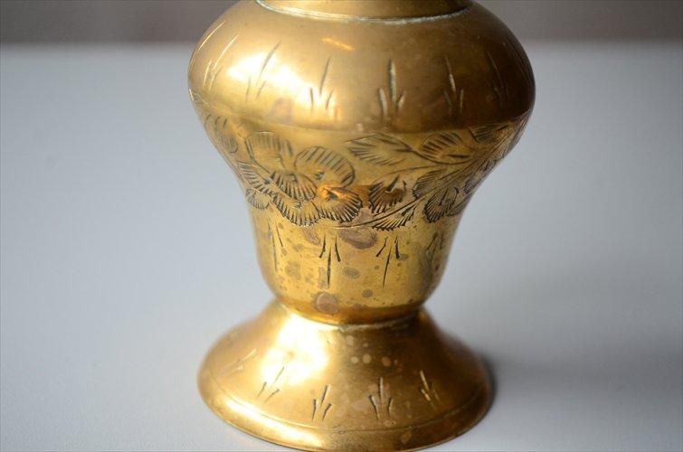 イギリス ヴィンテージ 真鍮の一輪挿し 花器