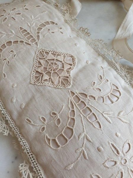 フランス 1930年代 アンティークレースクッション