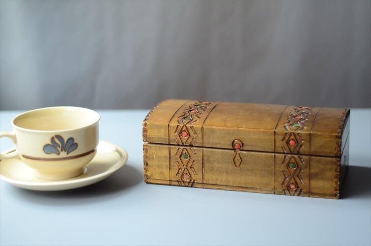 ドイツ製 木製小箱 アンティークボックス ヴィンテージ