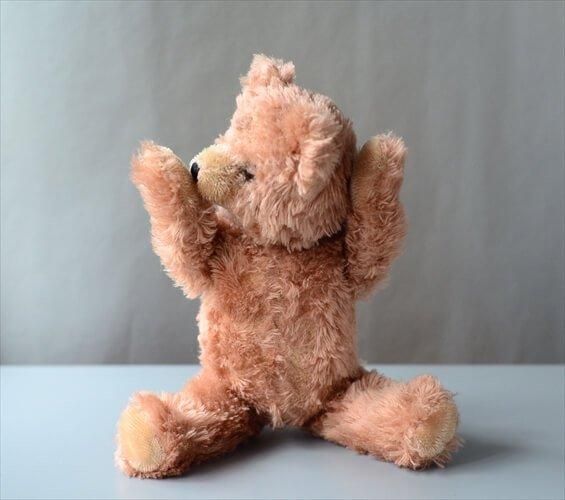 ドイツ製 ヴィンテージ ピンクテディベア 35cm