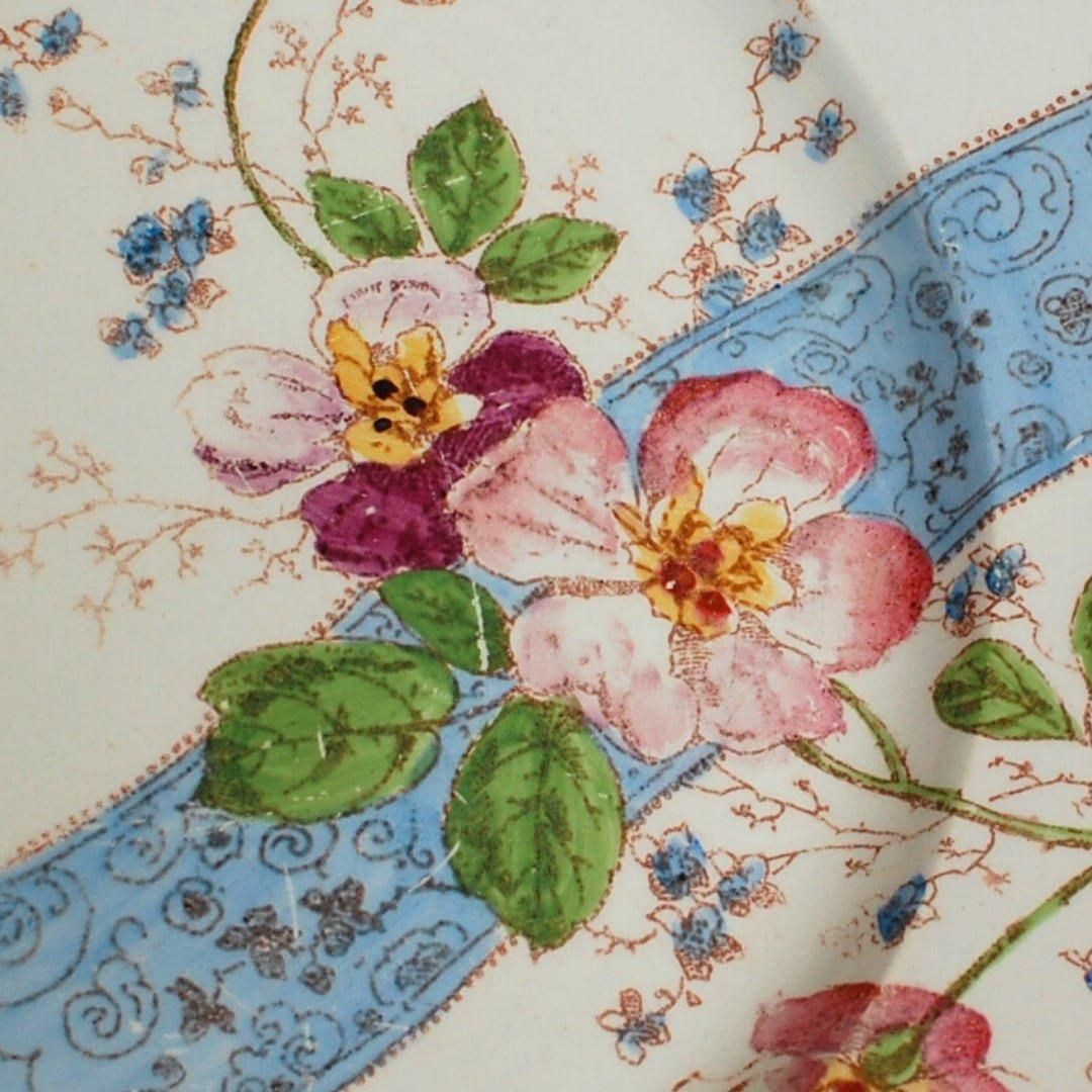 クレイユモントロー 1888年 フランス アンティークプレート