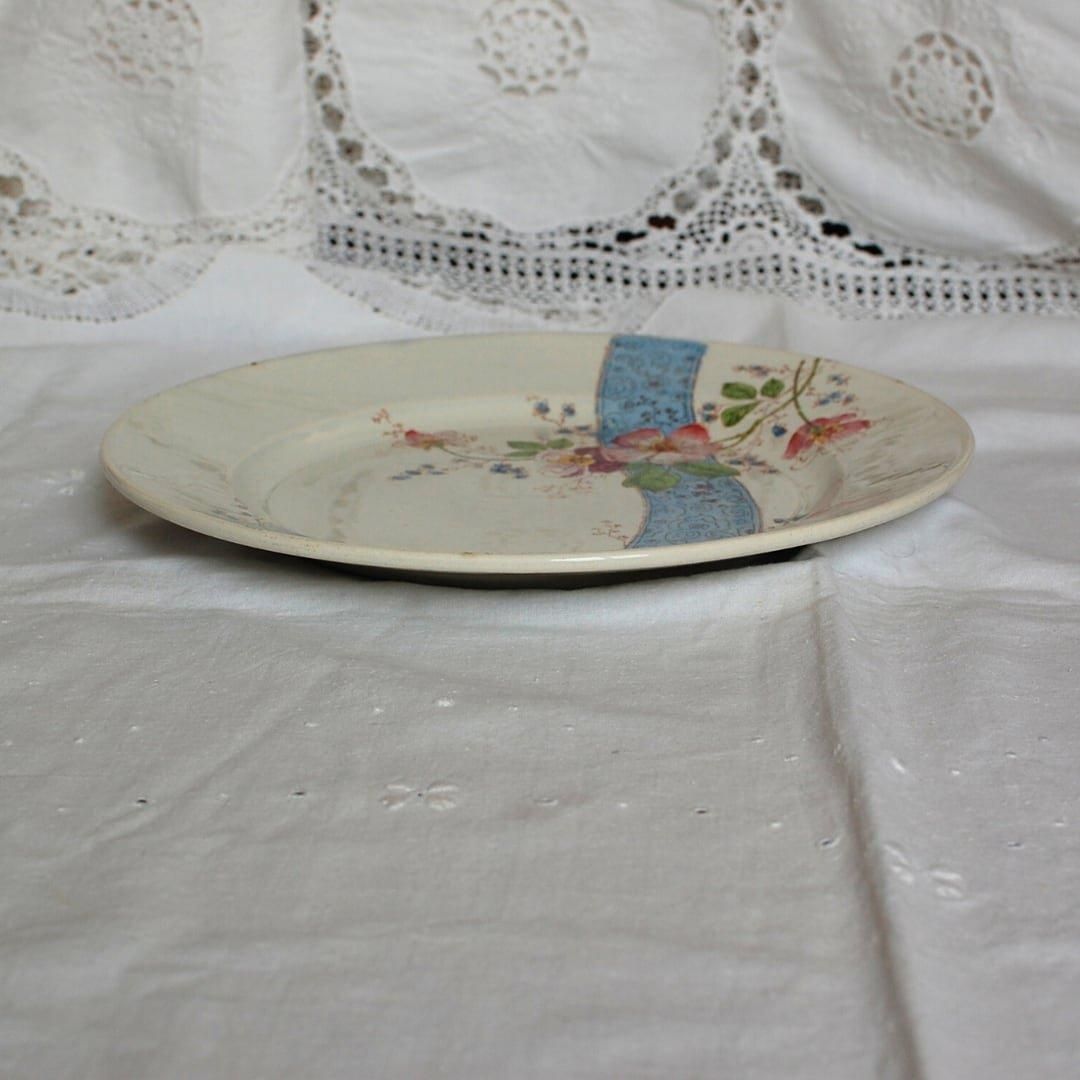 クレイユモントロー 1888年 フランス アンティークプレート