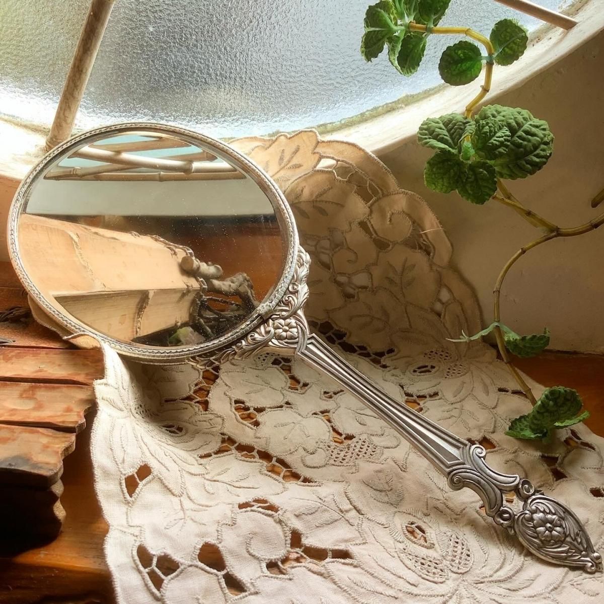 昭和レトロ箱付き 香水瓶&ミラーセット