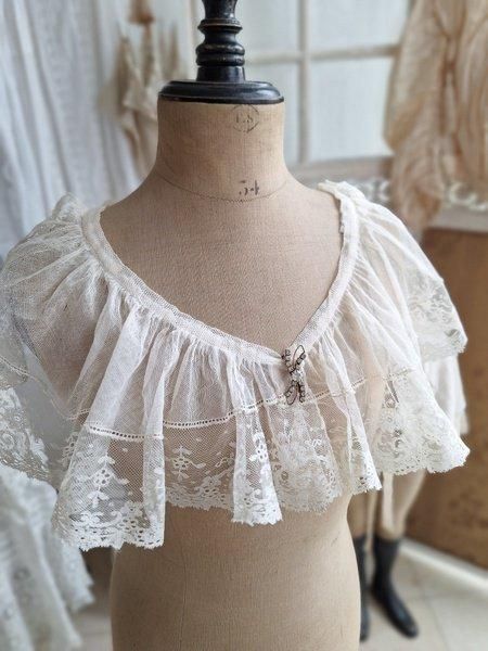 アンティークレース 付け襟 オランダ製 ヴィンテージ