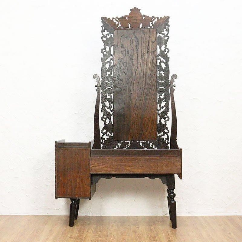 昭和初期 アンティーク 彫刻入りドレッサー