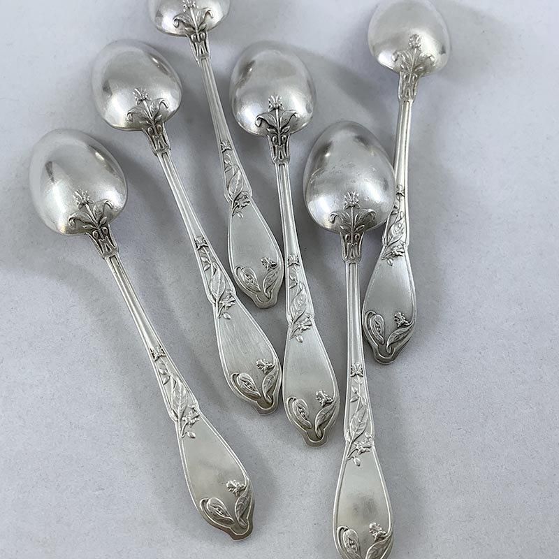 mio【Boulenger/アザミ】フランスアンティーク☆純銀P スプーン mio様