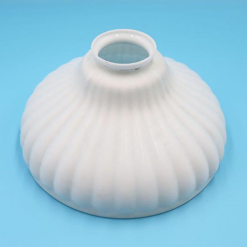 ヴィンテージ 昭和レトロ 電笠 ランプシェード 乳白 ガラス