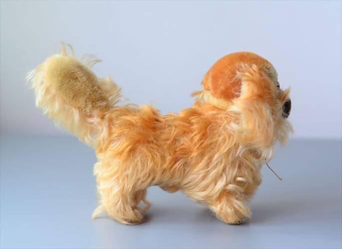 ドイツ製アンティークペキニーズぬいぐるみ 希少な一点物