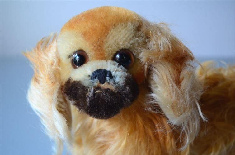 ドイツ製アンティークペキニーズぬいぐるみ 希少な一点物