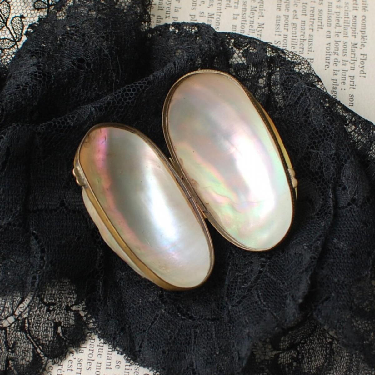 マザーオブパール ロザリオケース フランスアンティーク