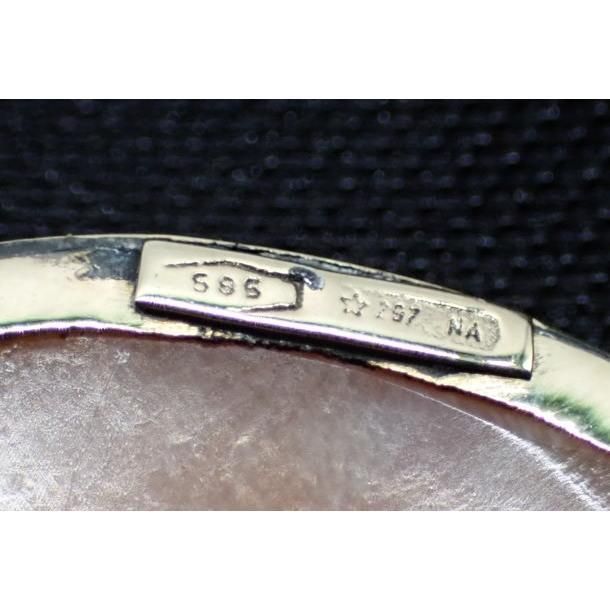 イタリア製 K14 貝カメオ ブローチ兼ペンダント