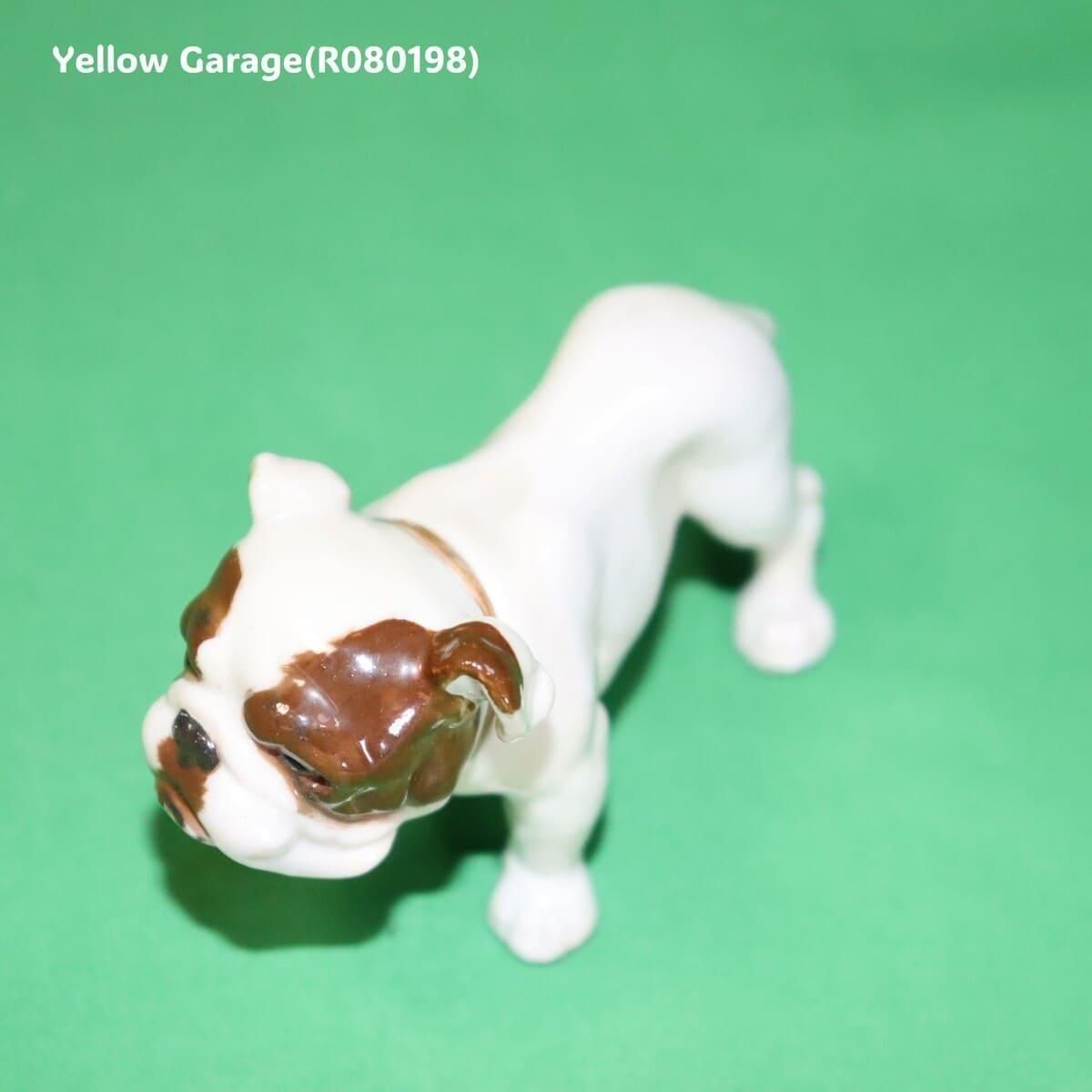 ヴィンテージ ブルドッグ 陶器フィギュリン