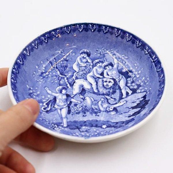 ブルーウイロウ柄 オランダ鉢(皿) 幕末から明治の輸入 ブルーウィロー